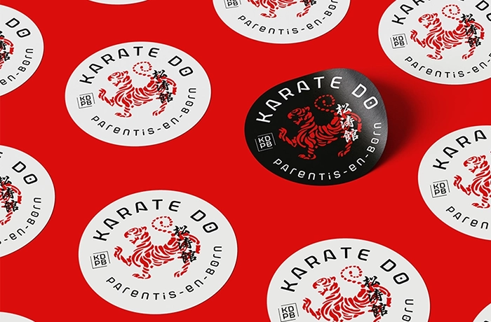 Adhésif logo club de Karaté