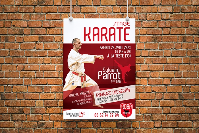 Affiche stage de karaté