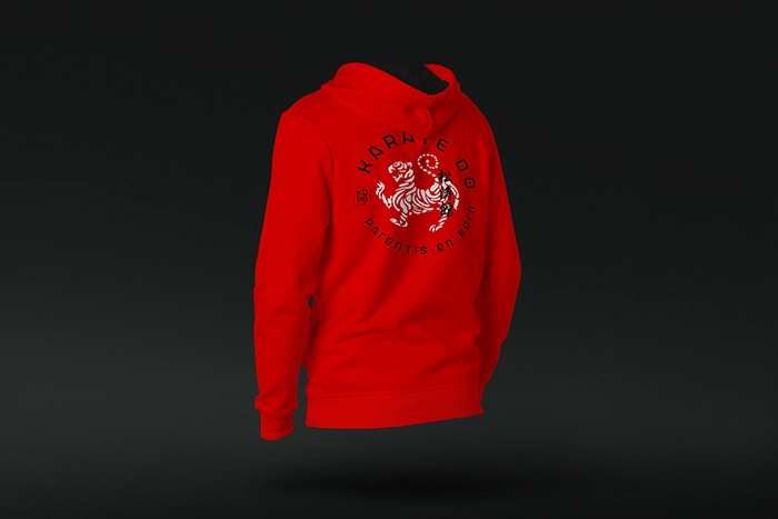 Marquage Hoodie Club de Karaté
