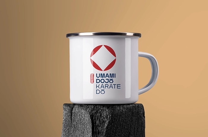 Marquage mug avec logo club de Karaté